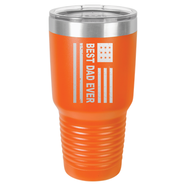 Patriotic Best Dad Ever 30oz Ringneck Tumbler